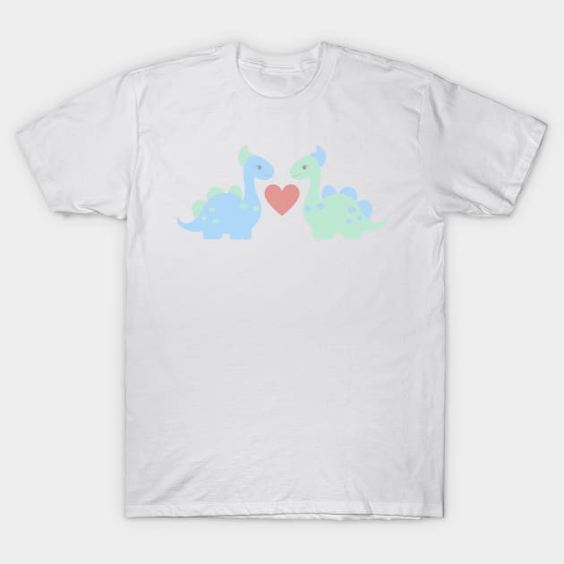 Cute Baby Dinosaur Pastels T-Shirt by Orchyd